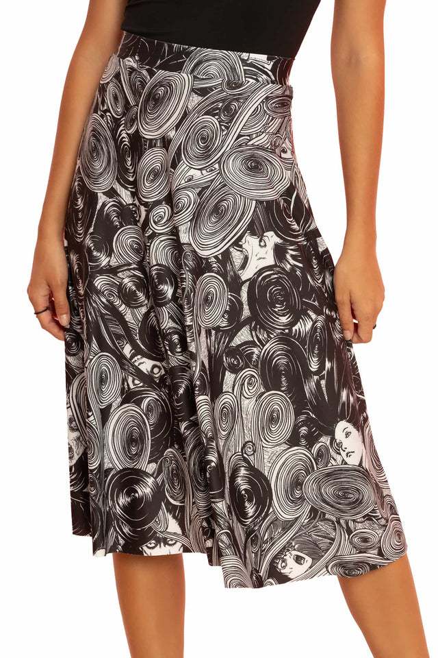 Medusa A-Line Midi Skirt