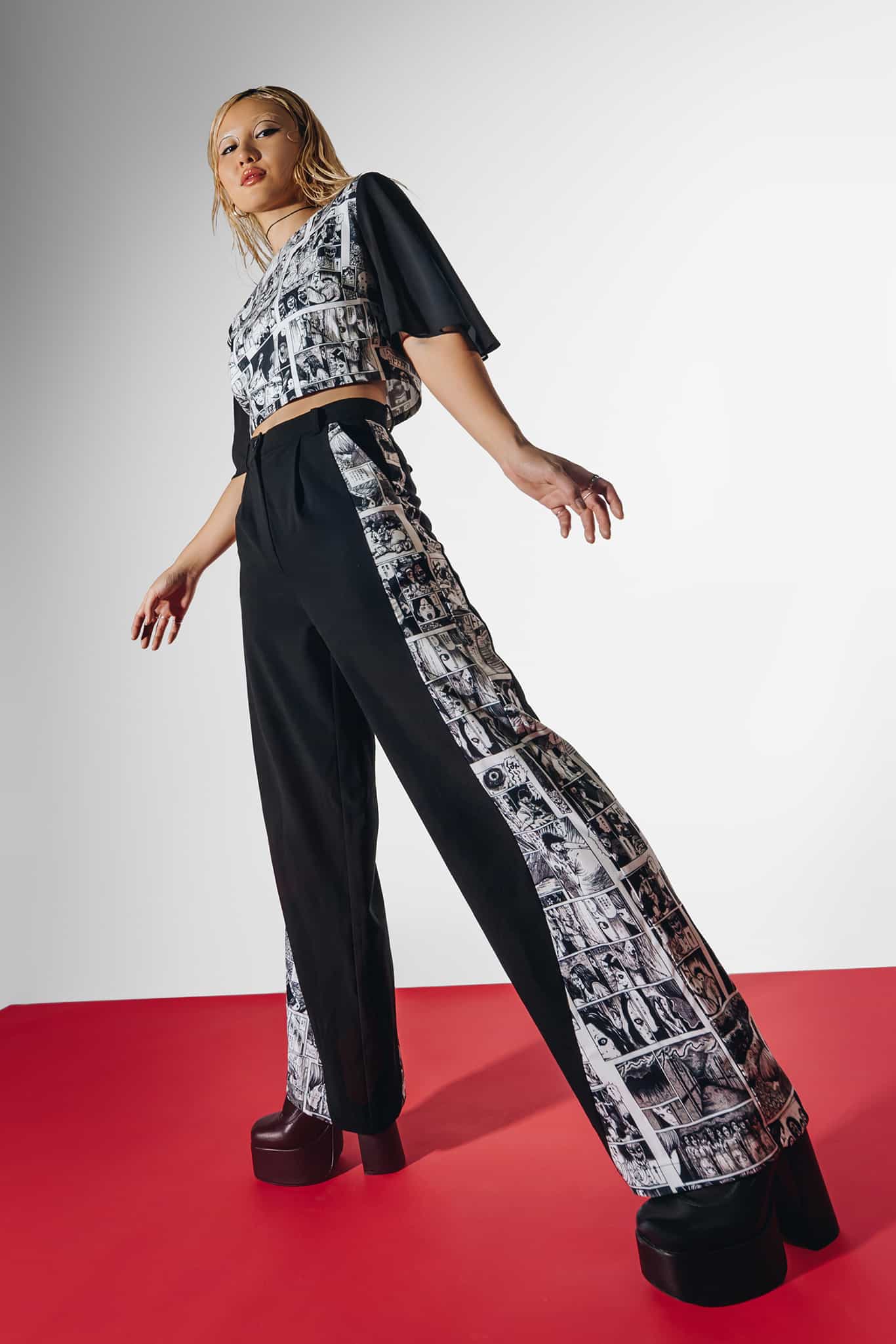 【itさま専用】SHISHIKUIPainter pants/BLACK32 Mosquitoes Panelled Work It Pants - Limited – BlackMilk Clothing