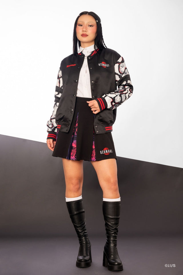 Uzumaki Satin Varsity Jacket
