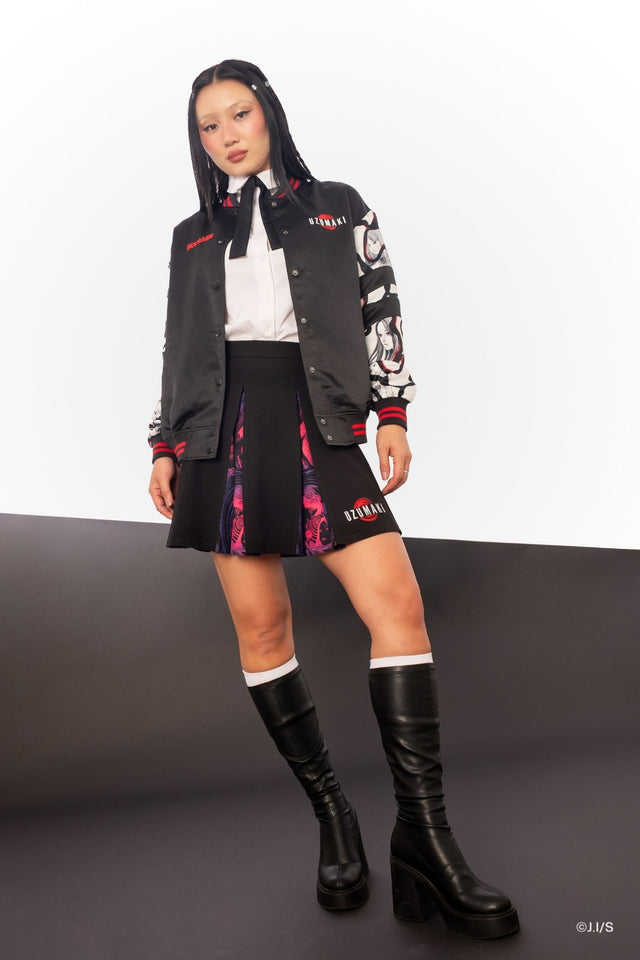 Uzumaki Satin Varsity Jacket