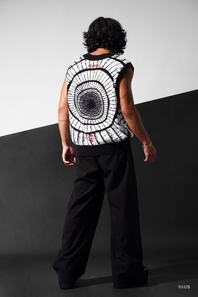 Uzumaki Spiral Oversized Knit Vest