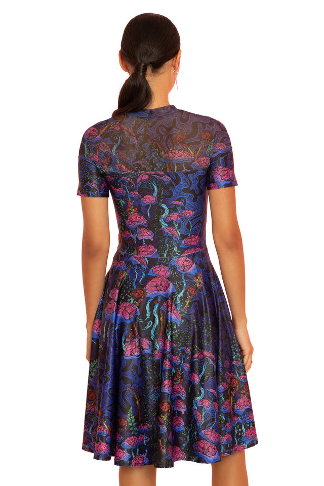 The Garden of Nutrients Sheer Splice Longline Dress