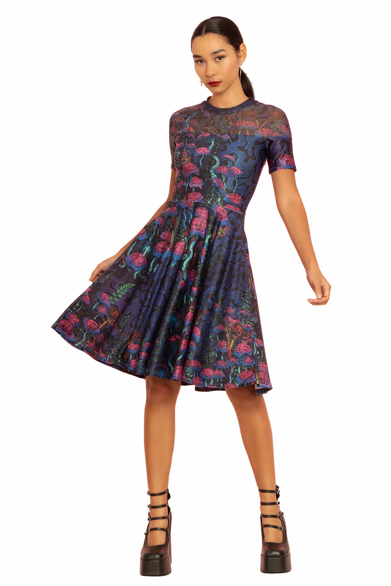 The Garden of Nutrients Sheer Splice Longline Dress - Limited ...