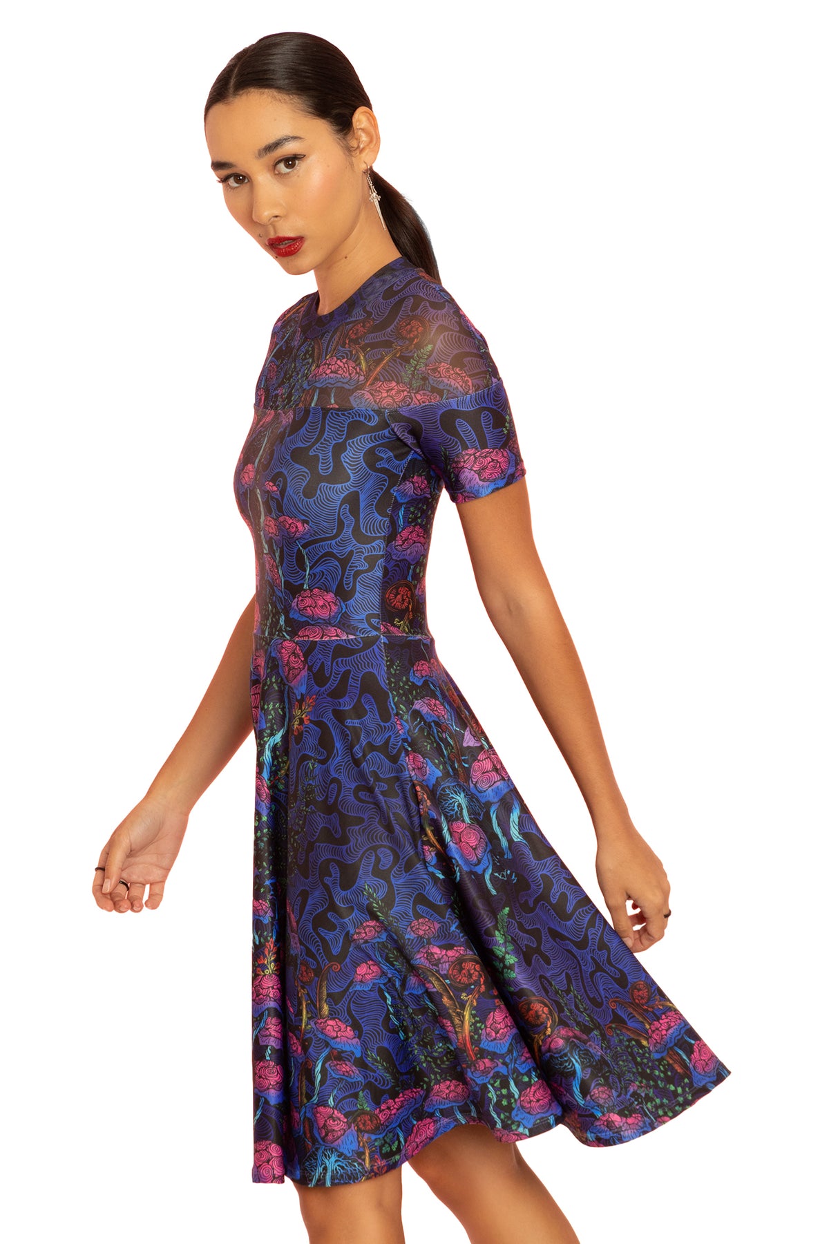 The Garden of Nutrients Sheer Splice Longline Dress - Limited ...