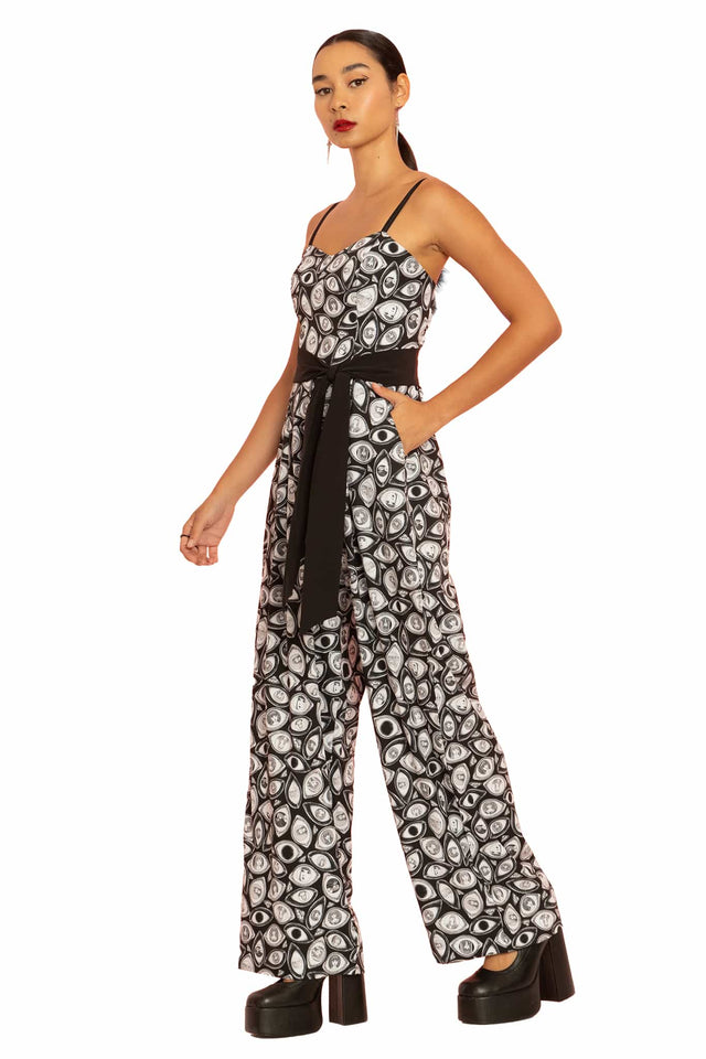 Through The Eyes Long Lounge Jumpsuit