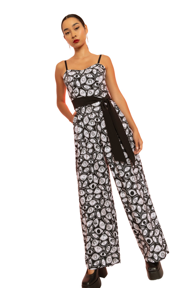 Through The Eyes Long Lounge Jumpsuit