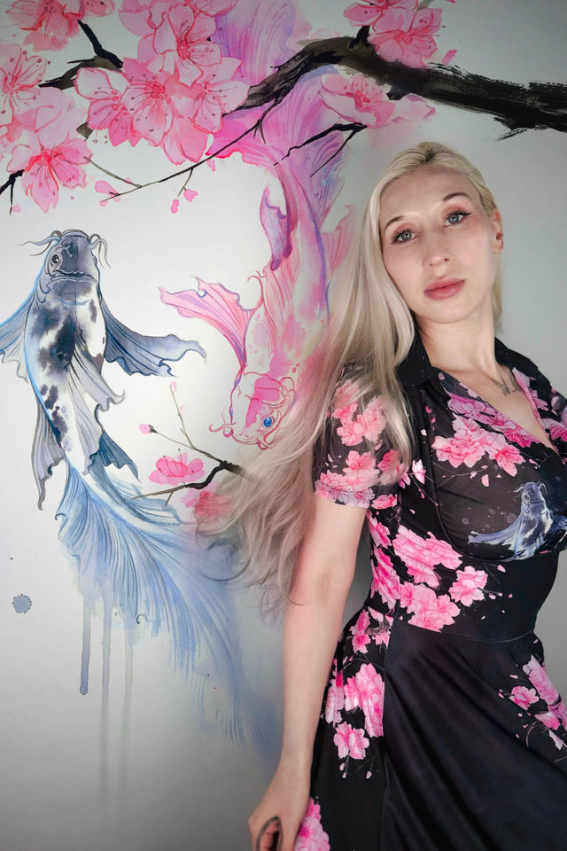 Koi Black Underbust Dress