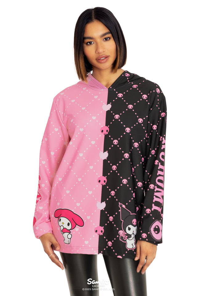 my melody vs kuromi hoodie sweater