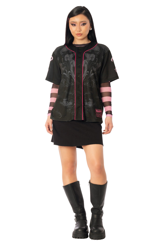 League of Legends K/DA x BlackMilk | FIRESTARTER Baseball Shirt | Product image 1