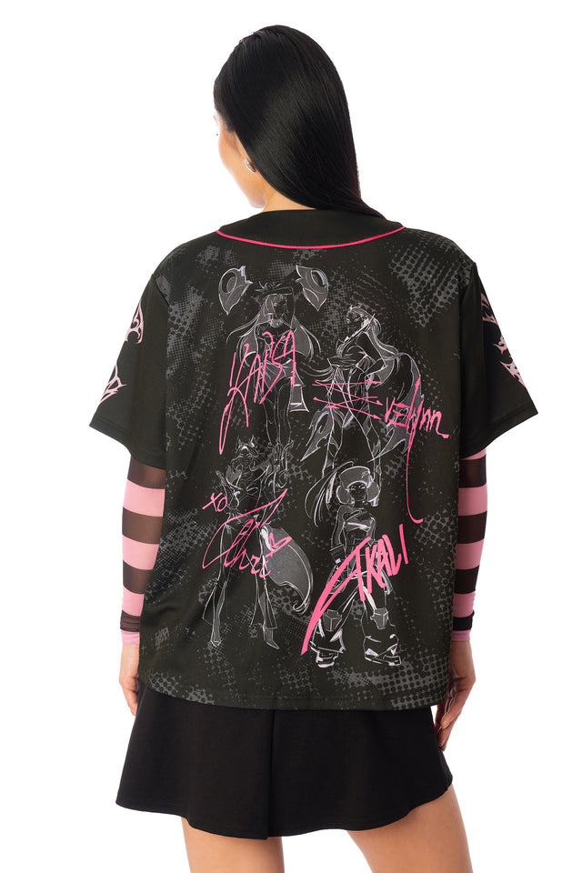 League of Legends K/DA x BlackMilk | FIRESTARTER Baseball Shirt | Product image 4