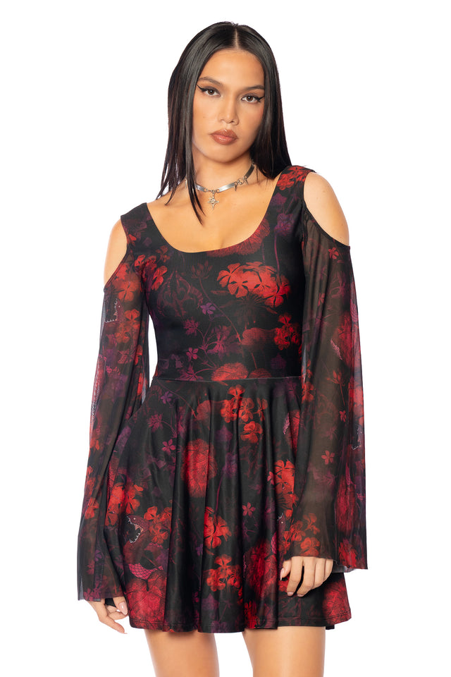 League of Legends K/DA x BlackMilk | Writhe In Agony Sheer Sleeve Tank Dress | Product image 3