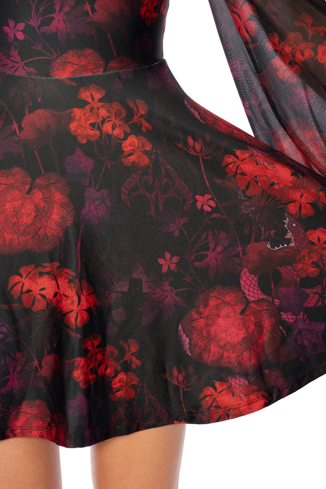 League of Legends K/DA x BlackMilk | Writhe In Agony Sheer Sleeve Tank Dress | Product image 7