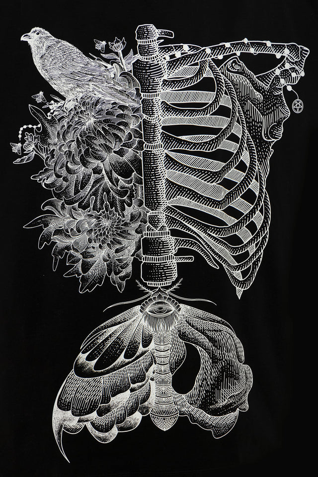 BlackMilk Clothing - Life And Death Oversized Tee