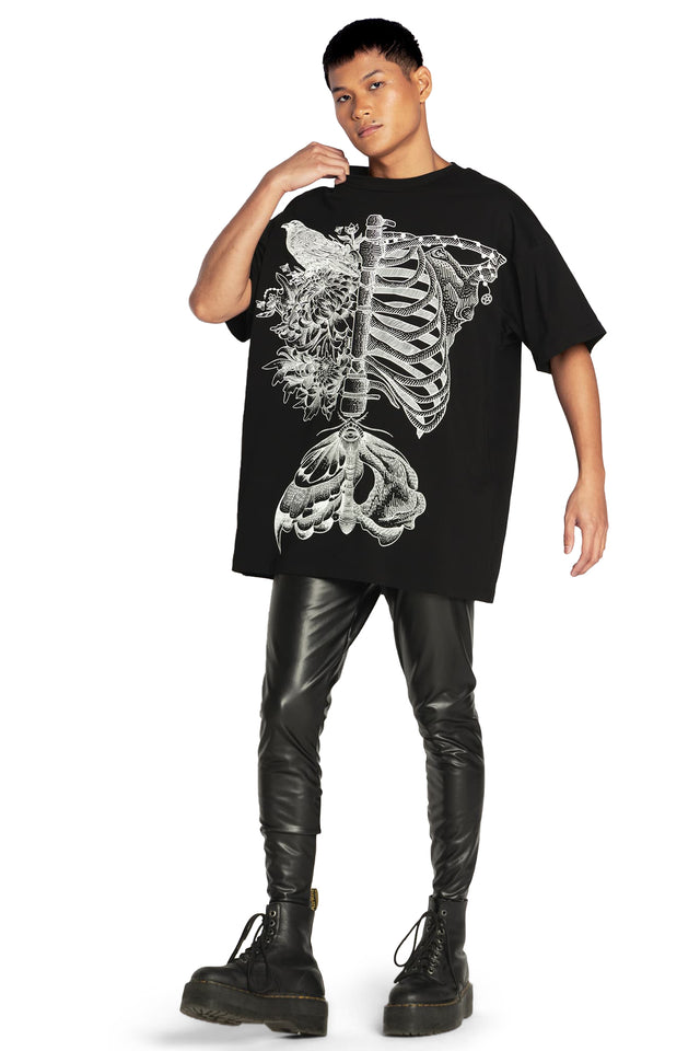 BlackMilk Clothing - Life And Death Oversized Tee