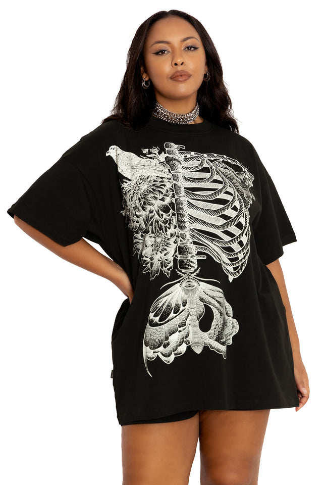 Life And Death Oversized Tee wide