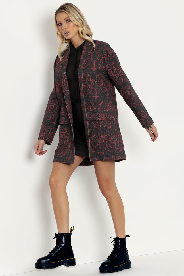 Like A Dagger To My Heart Duster Coat