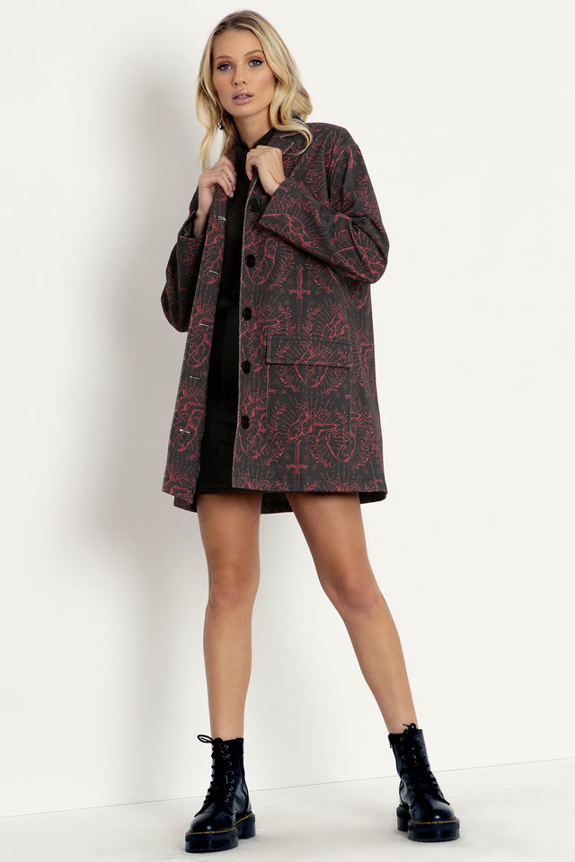 Like A Dagger To My Heart Duster Coat