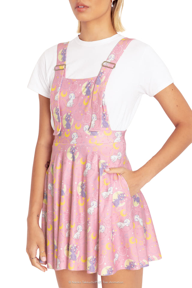 BlackMilk Clothing x Pretty Guardian Sailor Moon - Luna And Artemis Kawaii Apron Dress  - Sailor Moon Merchandise - Collaboration apparel - Licenced.