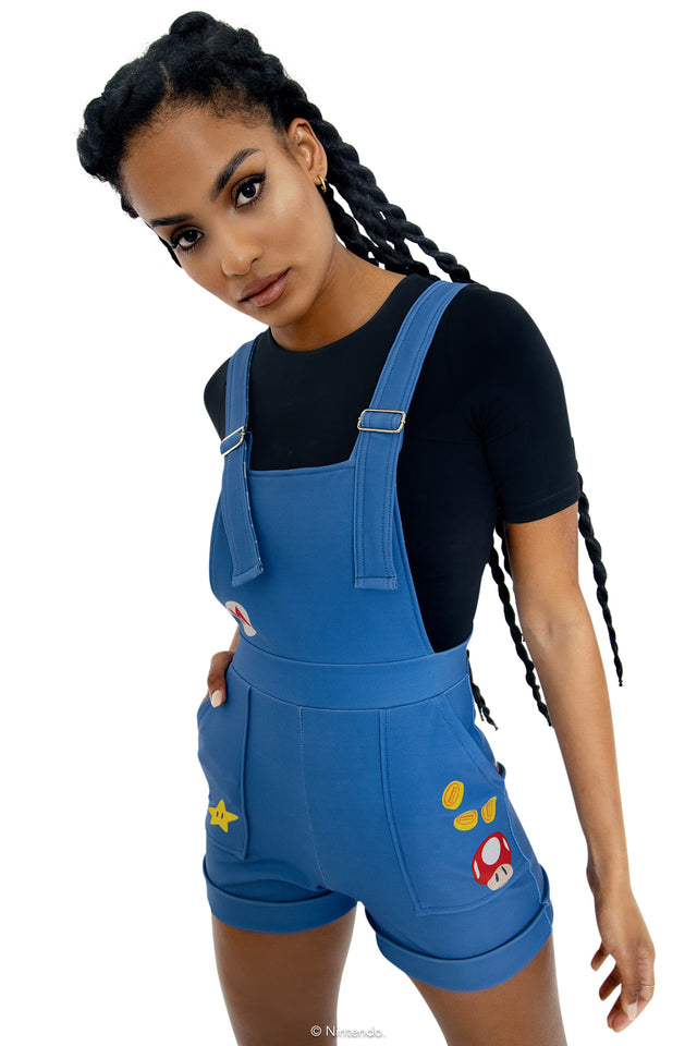 Mario Short Overalls Wide