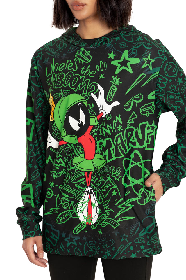 Marvin The Martian Hoodie Sweater Print