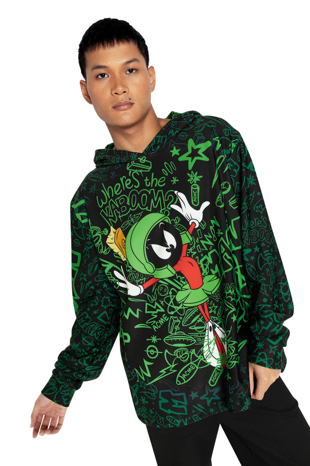 Marvin The Martian Hoodie Sweater Wide