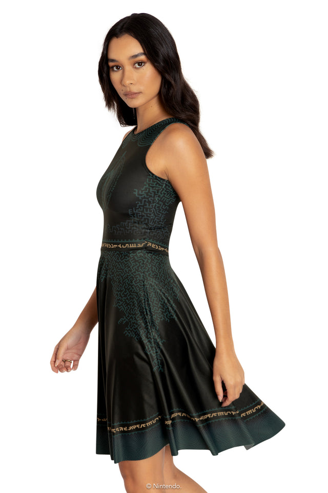 BlackMilk Clothing x Nintendo The Legend Of Zelda - Master Sword Princess Longline Dress - The Legend of Zelda Merchandise - Collaboration apparel - Licenced.