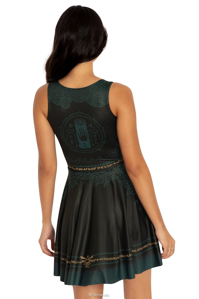 BlackMilk Clothing x Nintendo The Legend Of Zelda - Master Sword Princess Skater Dress - The Legend of Zelda Merchandise - Collaboration apparel - Licenced.