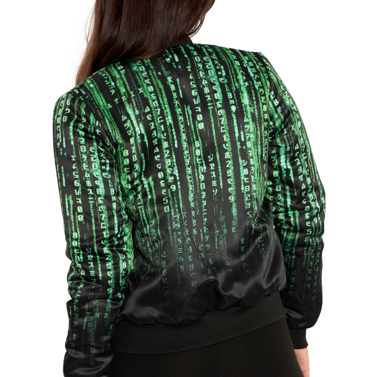 Matrix Code Shiny Bomber Jacket - Limited – BlackMilk Clothing