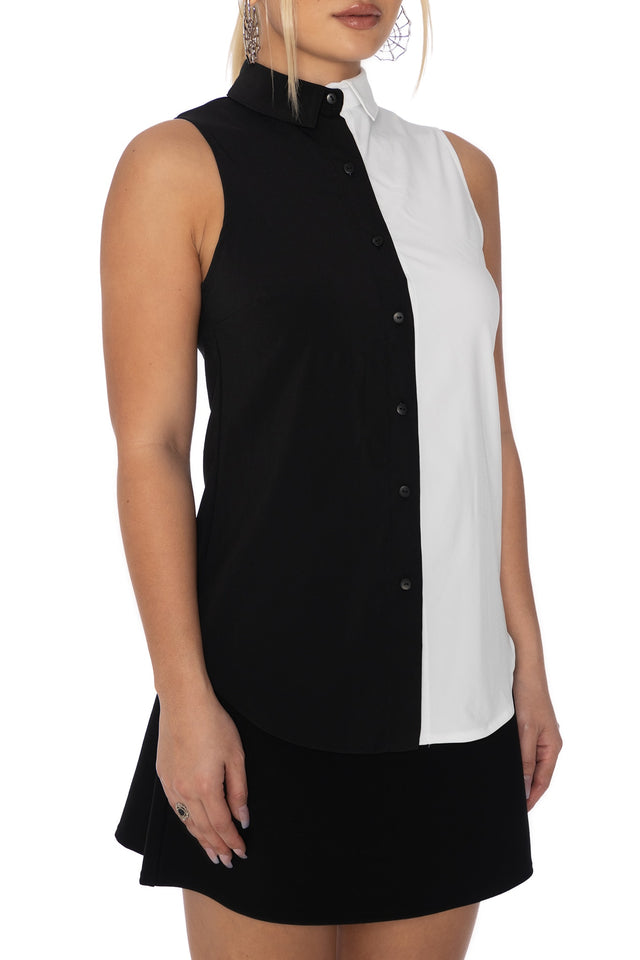 Split Mono Business Time Shirt