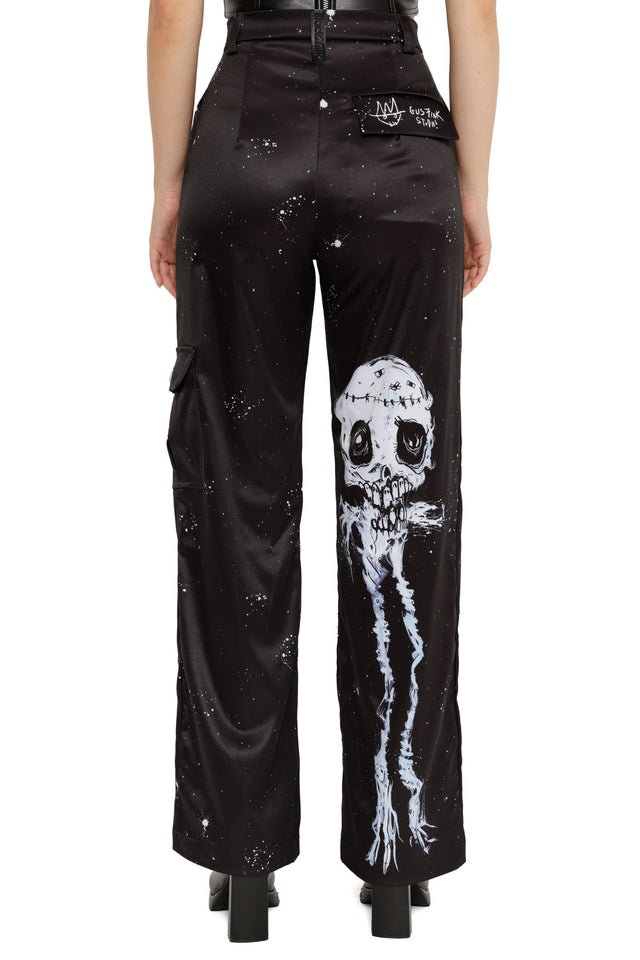 Skulls Straight Leg Cargo Pants