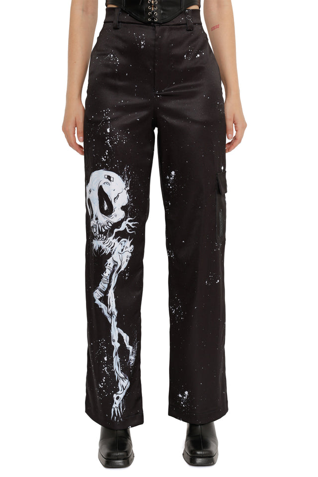 Skulls Straight Leg Cargo Pants