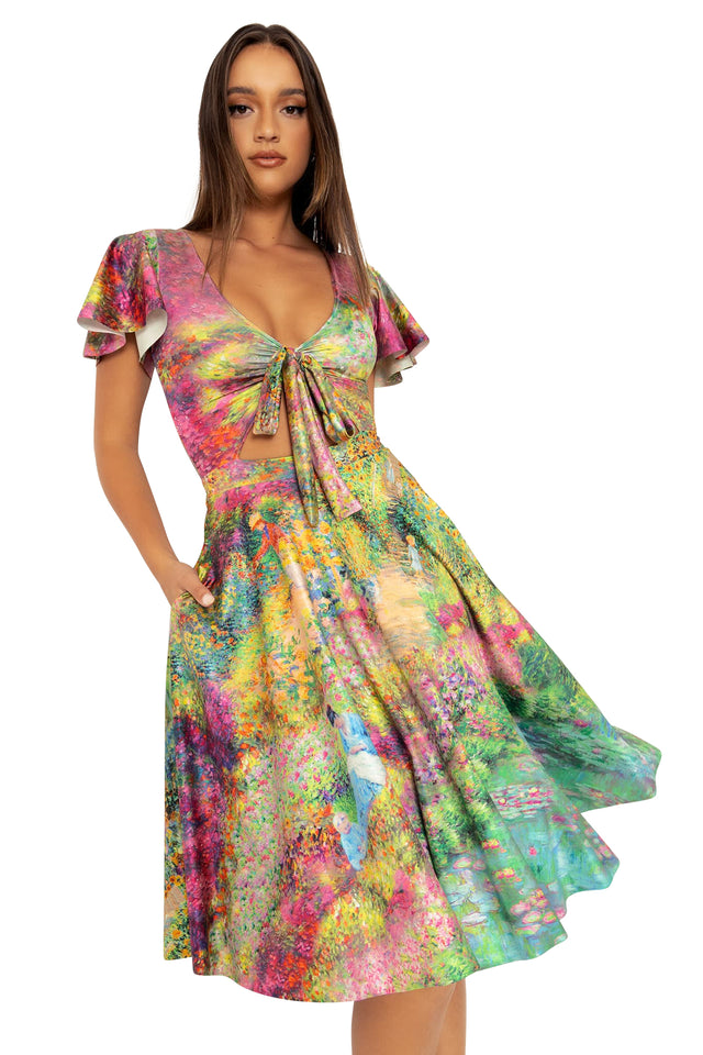 BlackMilk Clothing - Montage Monet Rio Midi Dress