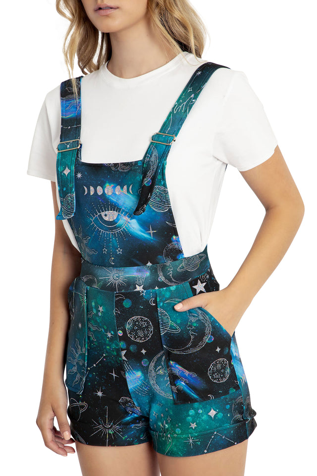 Moon Child Short Overalls side