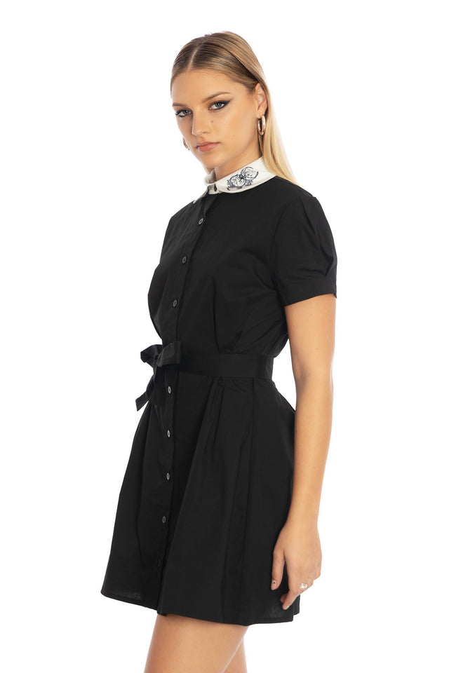 Moon Magic Collared Button Up Dress