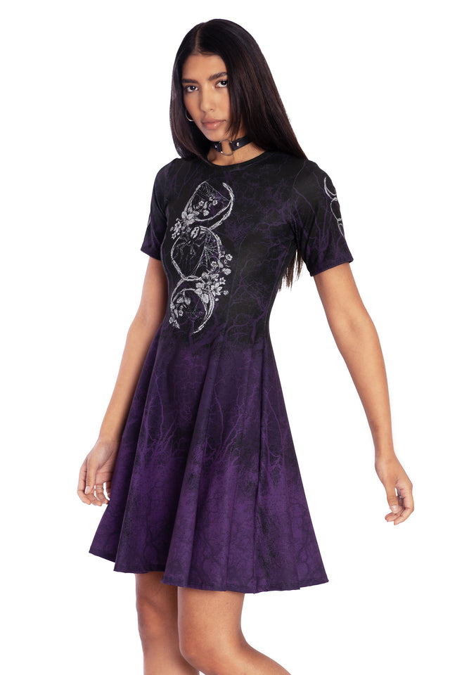 Moon Magic Longline Tee Dress Side