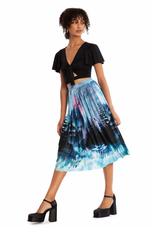 Looming Castle Slinky Pocket Skirt