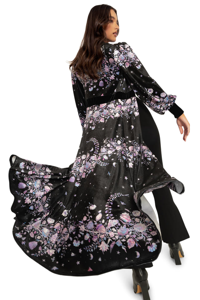 Mother Of Pearl Velvet Maxi Jacket Wide