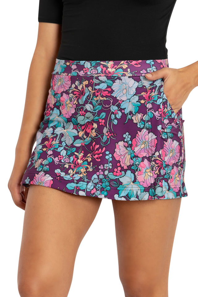 Mucha Honeysuckle Pocket Skort Front