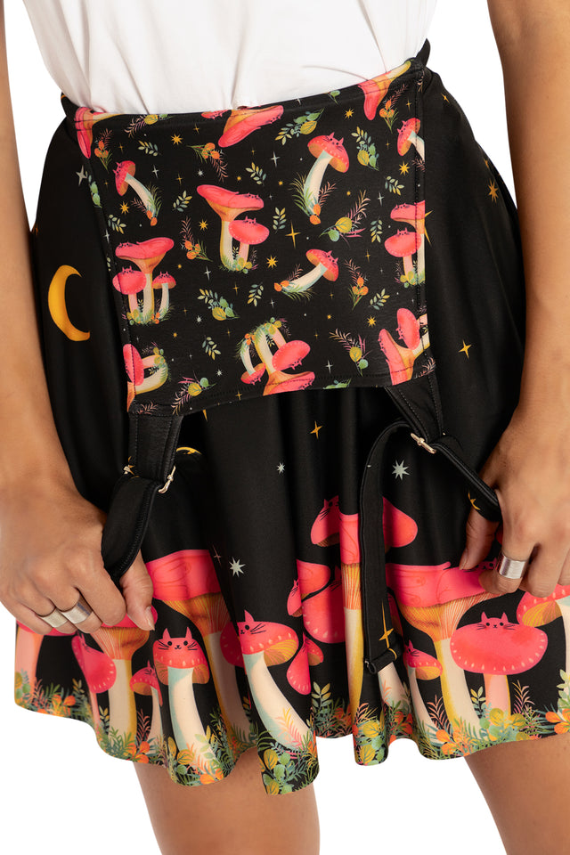 Mushroom Cats Apron Dress