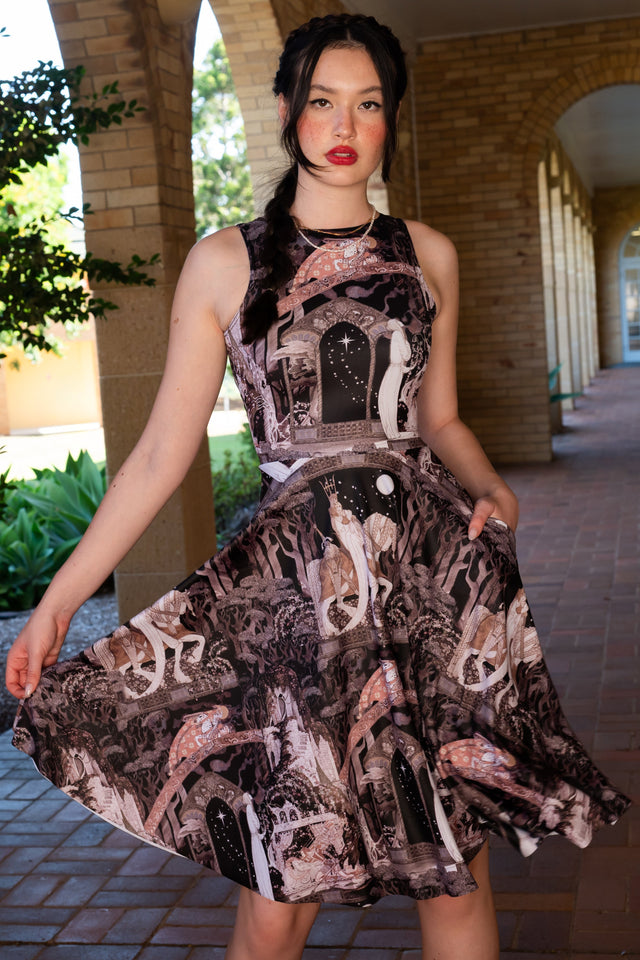 Nielsen Fairy Tales Princess Midi Dress - Limited BlackMilk Clothing Nielsen Fairy Tales Princess Midi Dress - Limited BlackMilk Clothing