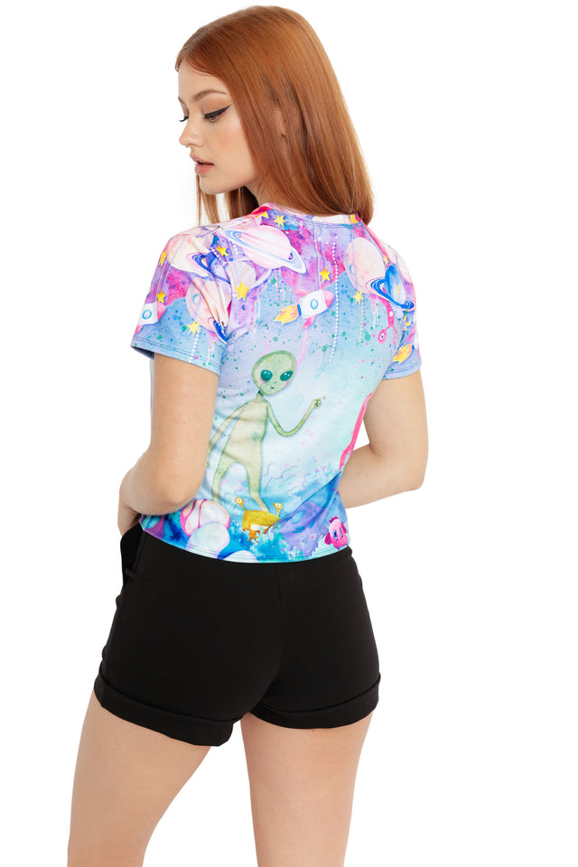 No Probe-lems Tie Front Tee