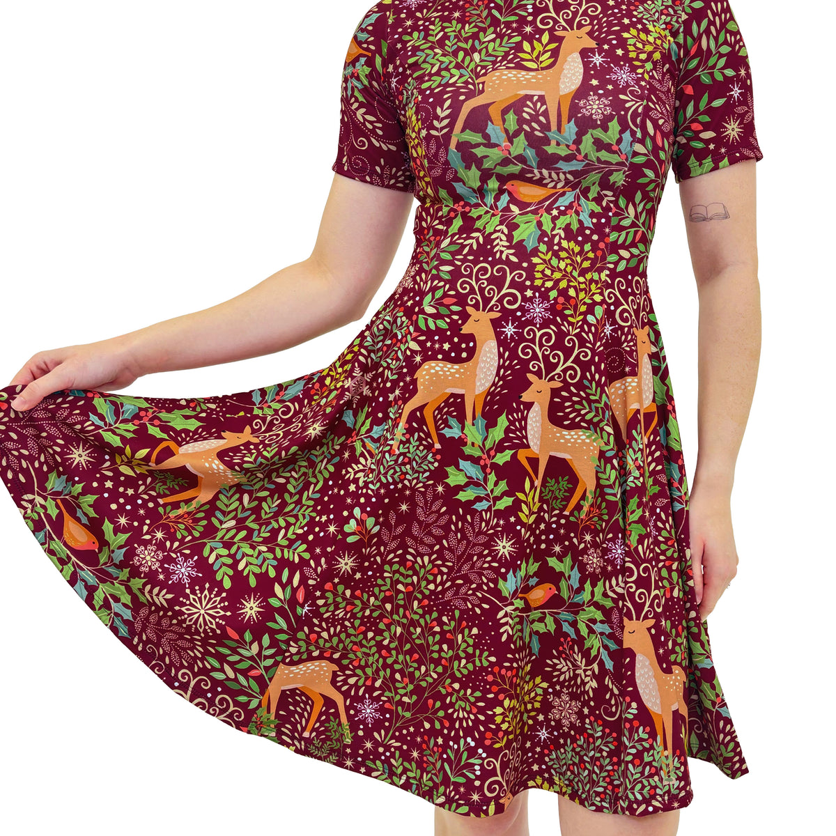 Oh Deer Longline Evil Tee Dress - Limited – BlackMilk Clothing