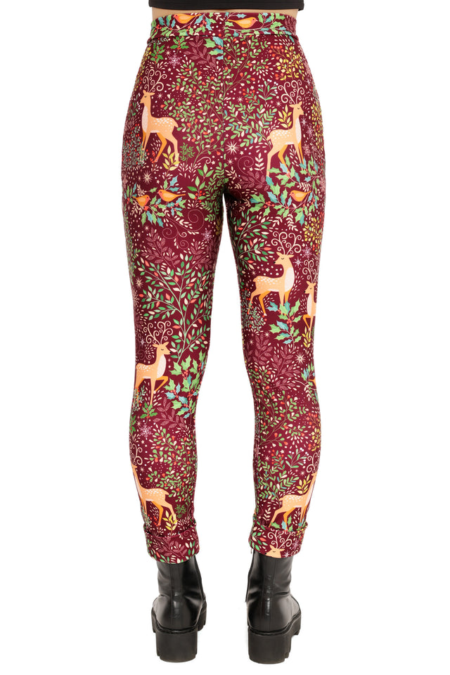festive lounge pants christmas outfit with deer print