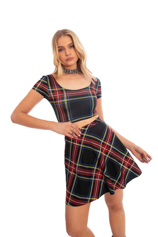 Tartan Old School Nana Suit Top