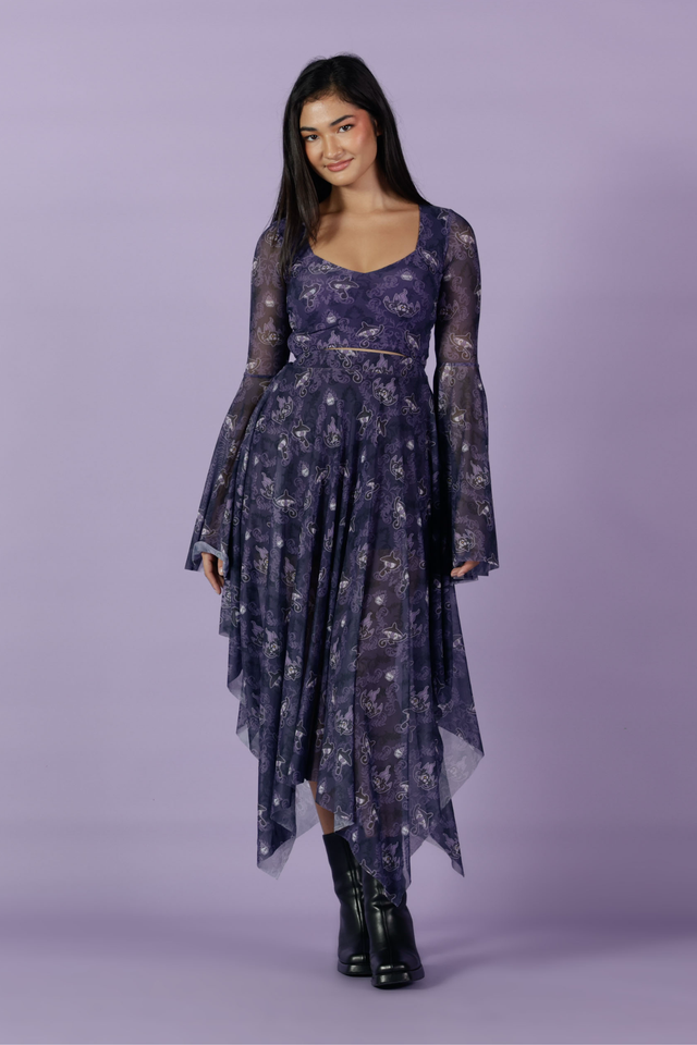 Ornamental Chandelure Handkerchief Skirt