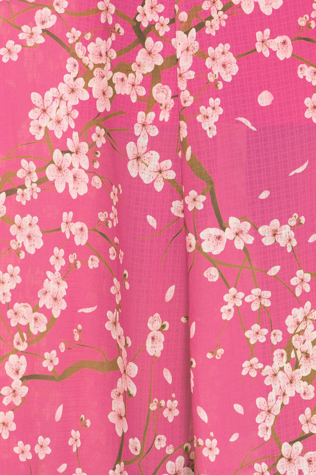 Cherry Blossom Pink Maxi Shirt Dress