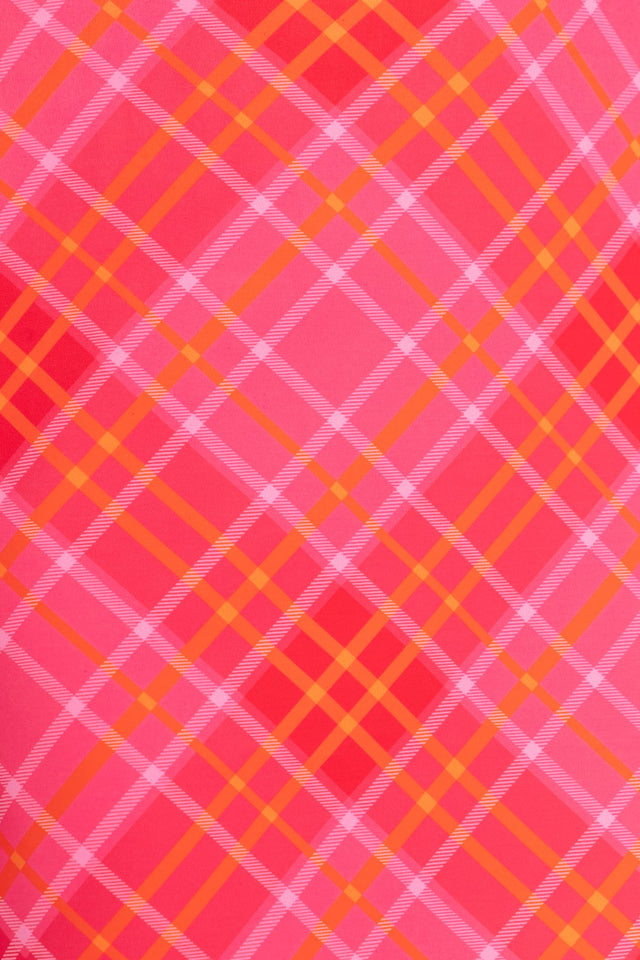 Tartan Citrus A-Line Skirt