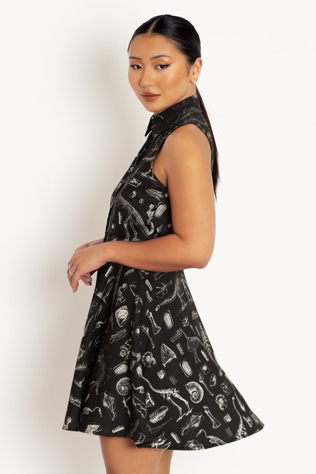 Dino Bones Work It Skater Dress