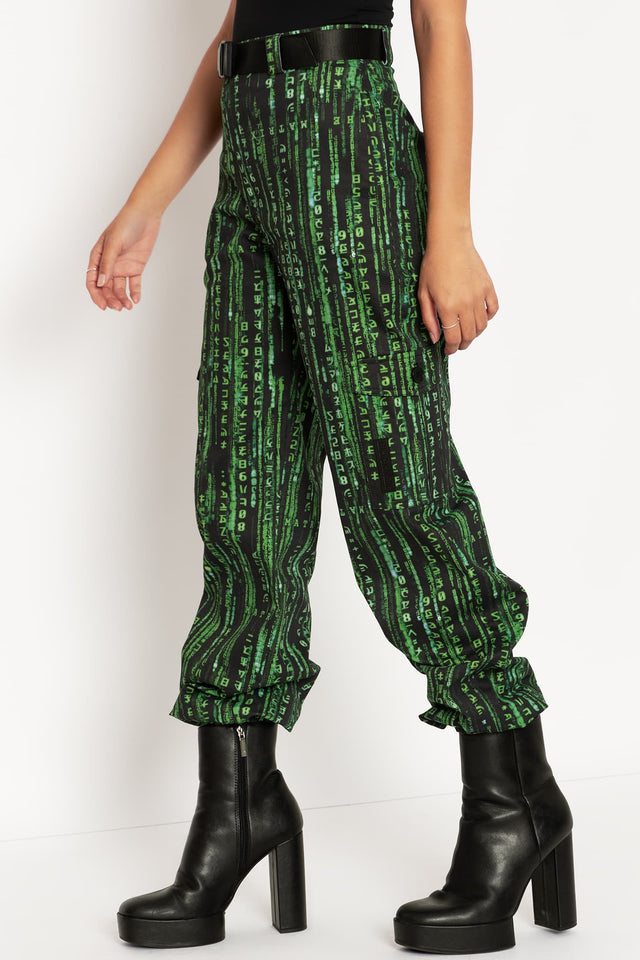 Matrix Code Cargo Pants