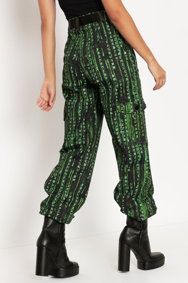 Matrix Code Cargo Pants